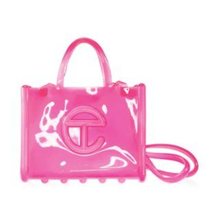 Melissa x Telfar Medium Jelly Shopper - Clear Pink